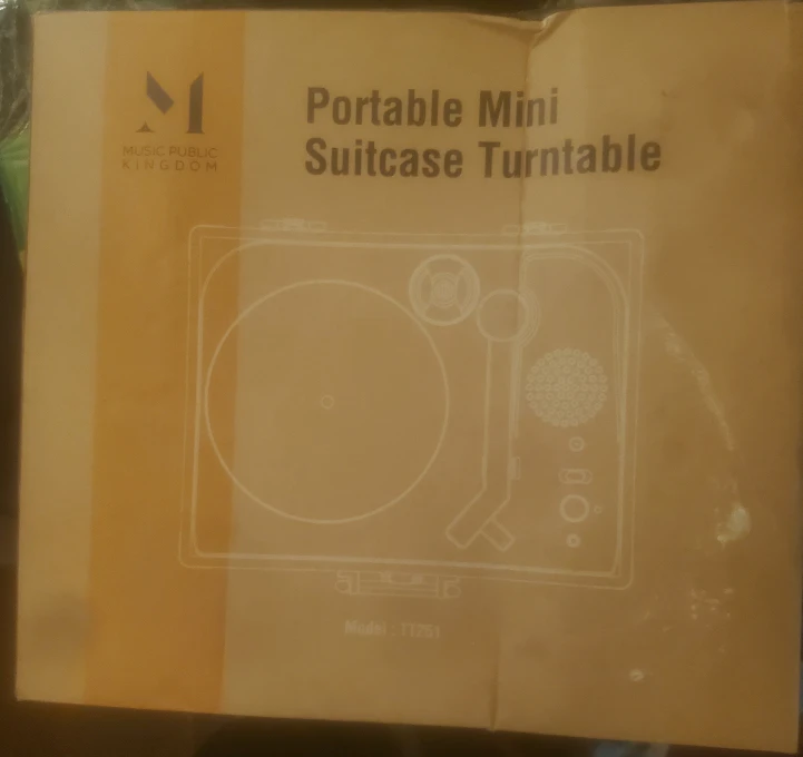 Music Public Kingdom Portable Mini Suitcase Turntable - photo 3