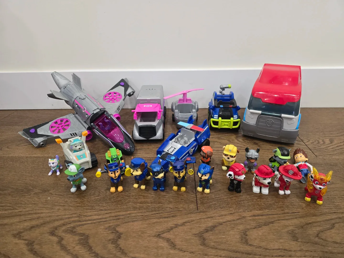 Paw Patrol Figurines and Vehicles
