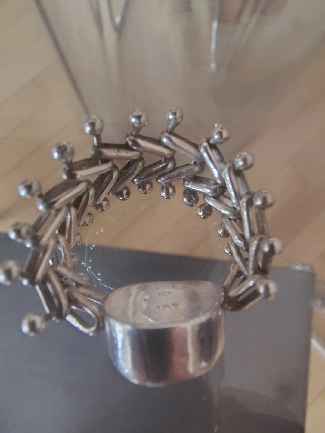 Vintage Sterling Silver Mabe Pearl Ring Size 7 I Never Worn - photo 3