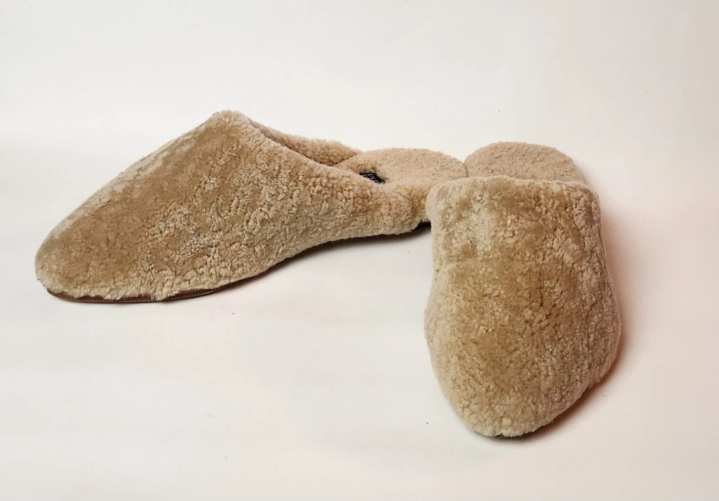 Eileen Fisher Vero Cuoio Shearling Mules Size 9 - photo 4