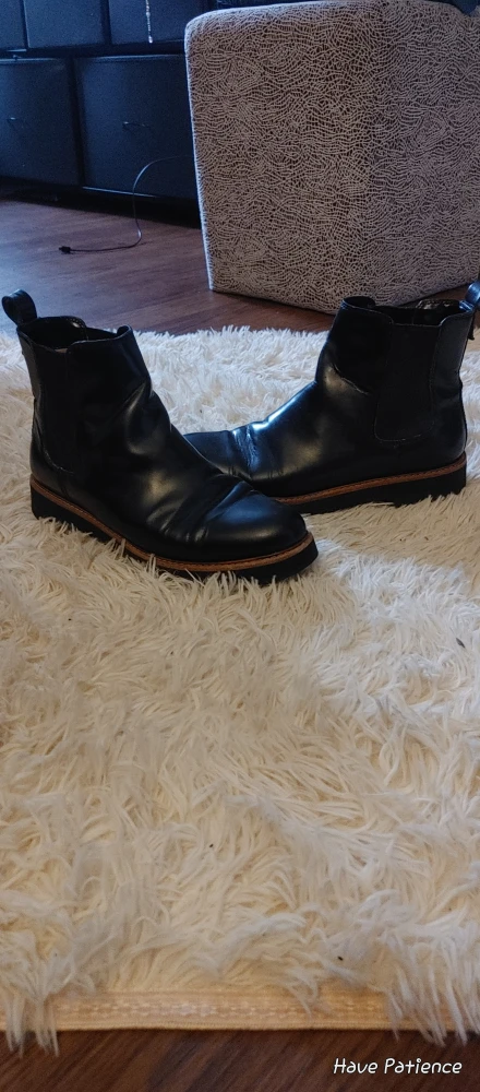 Black coach ankle boots