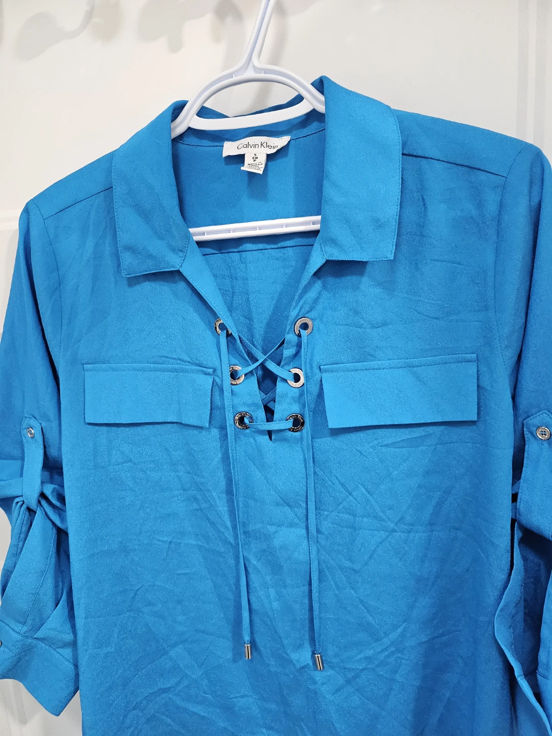 Chemise Calvin Klein Turquoise Taille S - photo 4