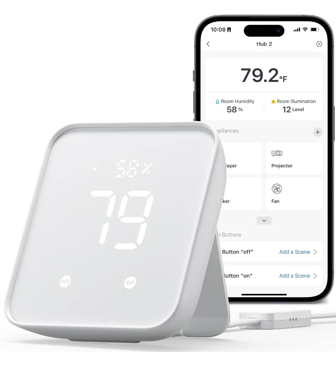 SwitchBot Hub 2 - 4-in-1 Smart Home Hub