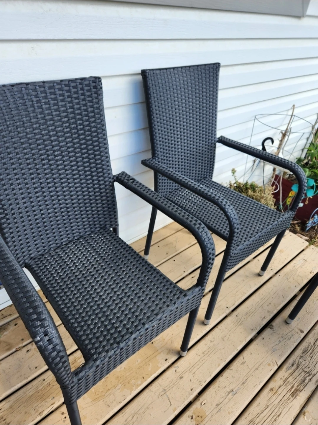 Wicker Patio Chairs - Set of 2