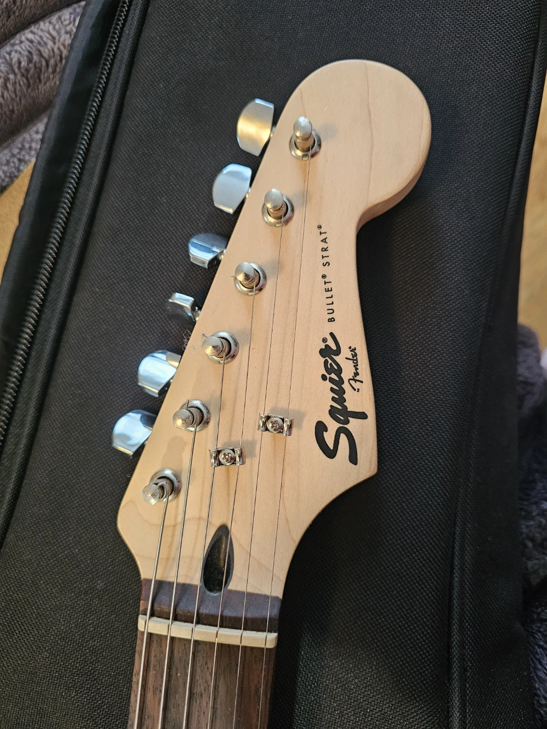 Squier Bullet Strat Electric Guitar - Pink - photo 4