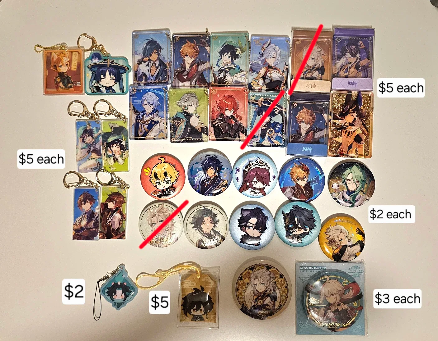 Reduced Genshin Impact Official Merch