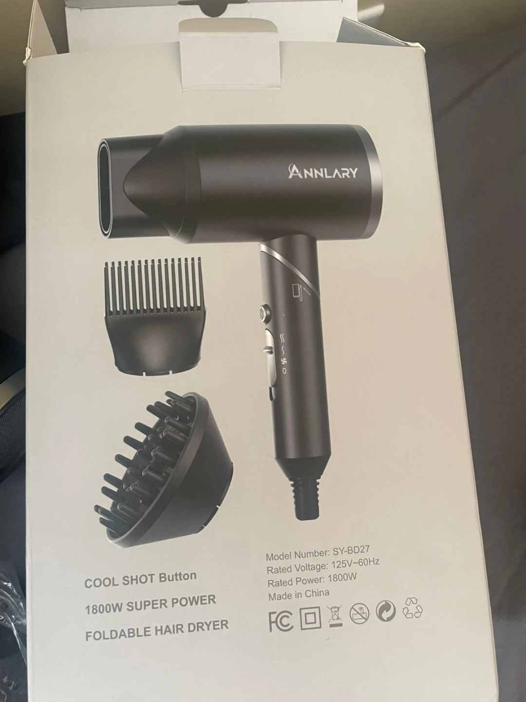 ANNLARY SY-BD27 1800W Super Power Hair Dryer - New - photo 5