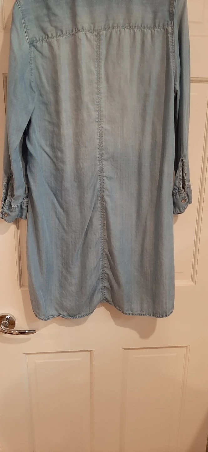 H&M denim shirt dress/pockets. 12 - photo 2