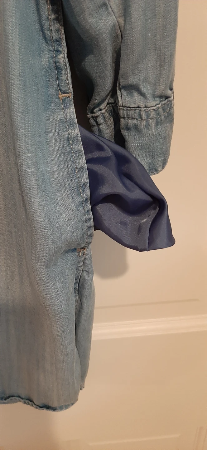 H&M denim shirt dress/pockets. 12 - photo 4
