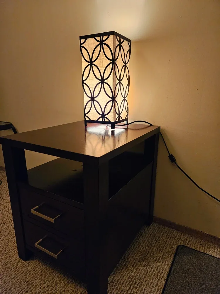 Brown Wood Nightstand image indicator(2)