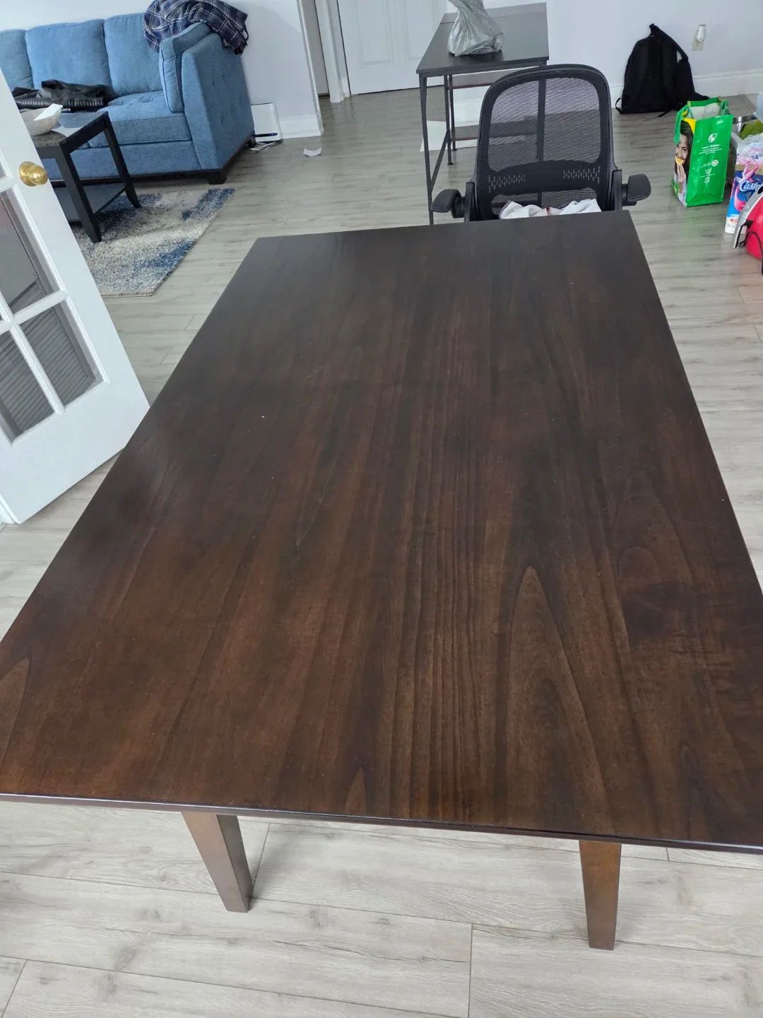 Dark Brown Wooden Dining Table image indicator(3)