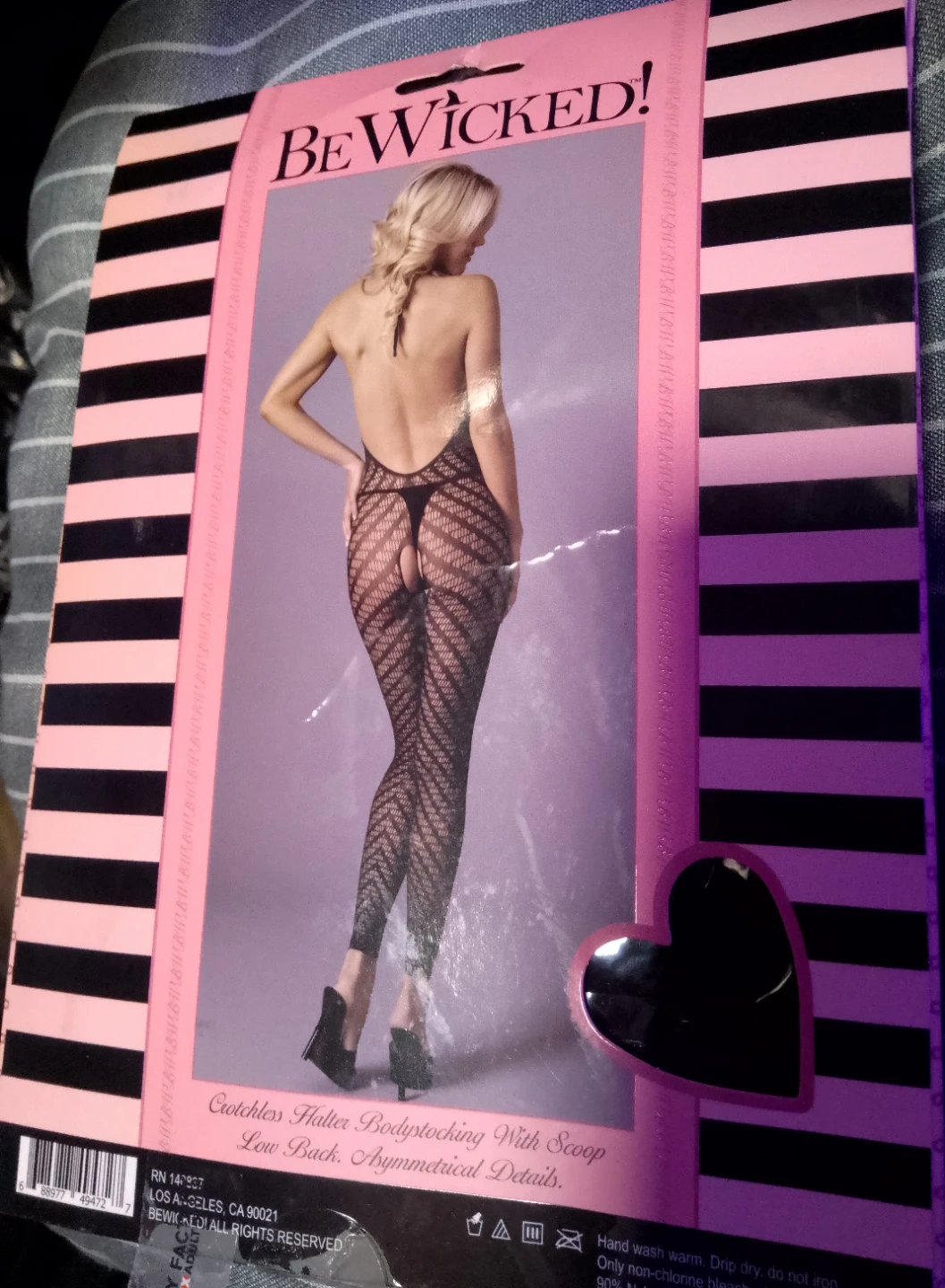 #Cleanout-Be Wicked Halter Bodystocking - New in Package! - photo 2