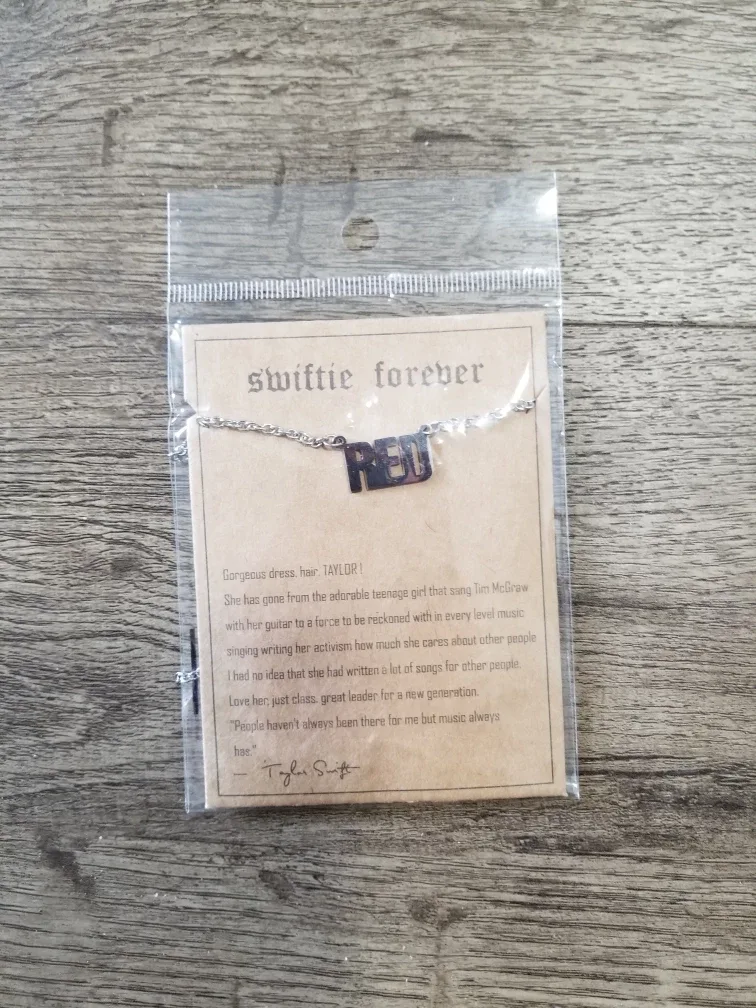 Taylor Swift RED Necklace - Swiftie Forever
