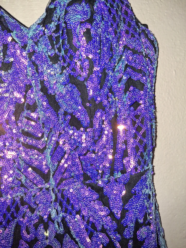 Sequin Mini Dress - Purple - photo 2