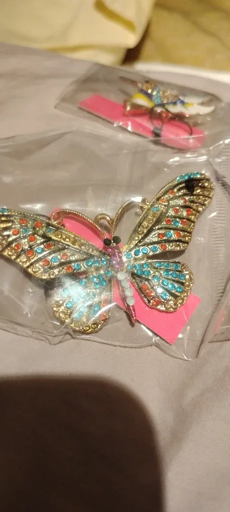 Designer Betsey Johnson Butterfly Pin Brooch - New!