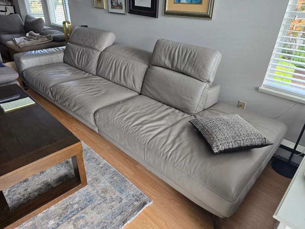 Natuzzi Editions Leather Sofa