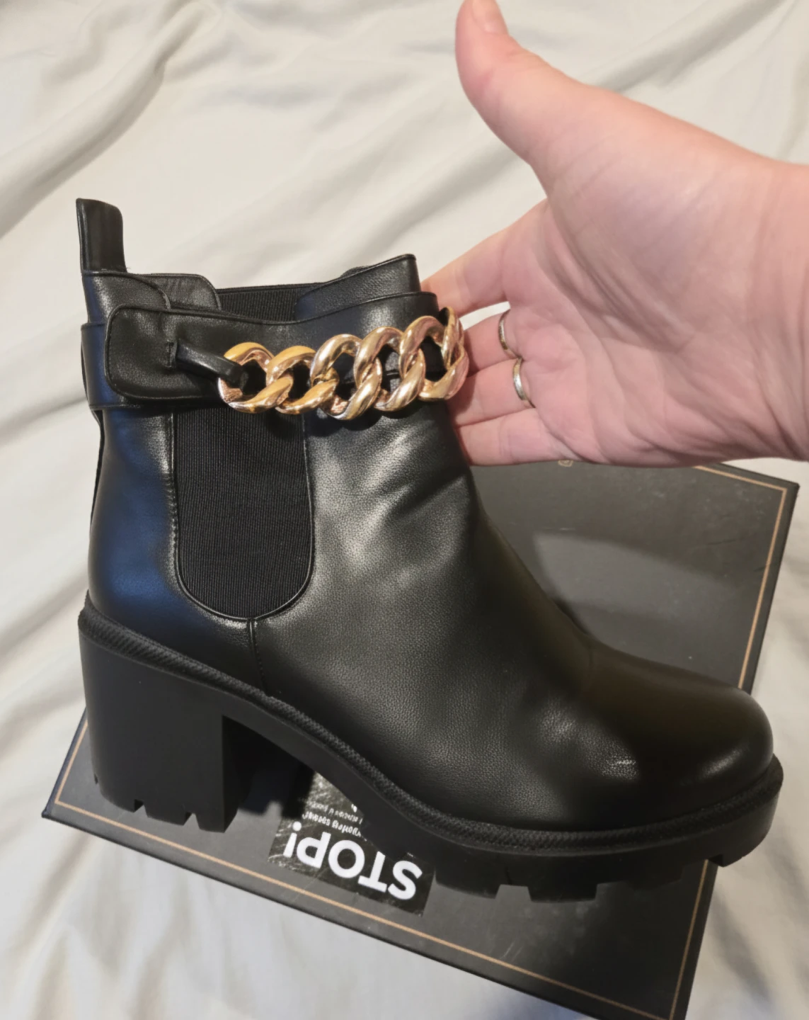 Azalea Wang Black Boots, Size 11
