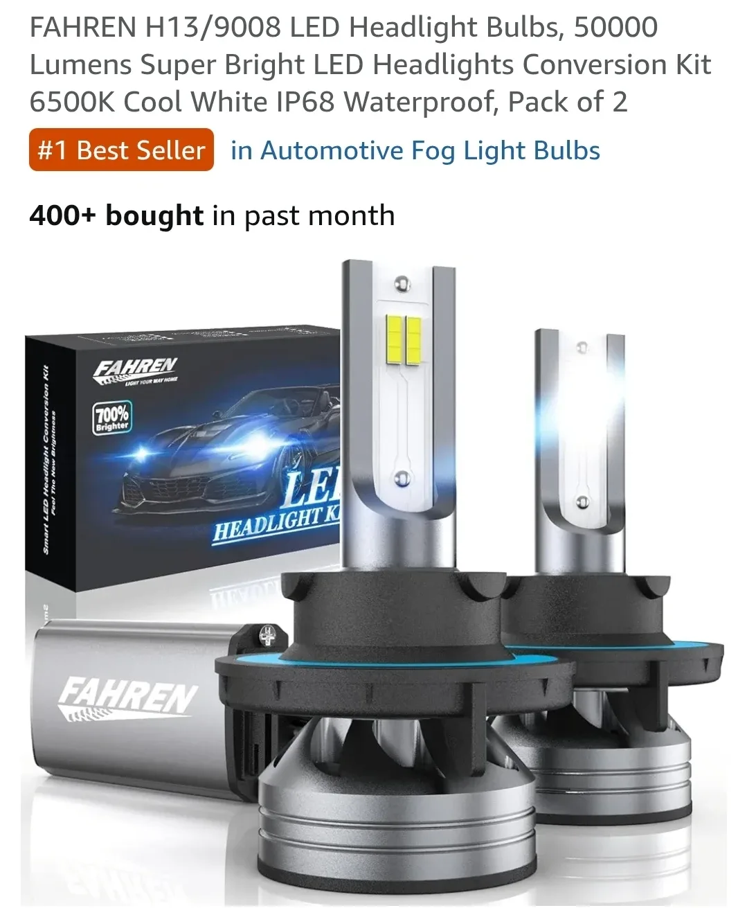 Fahren H13/9008 LED Headlight Bulbs