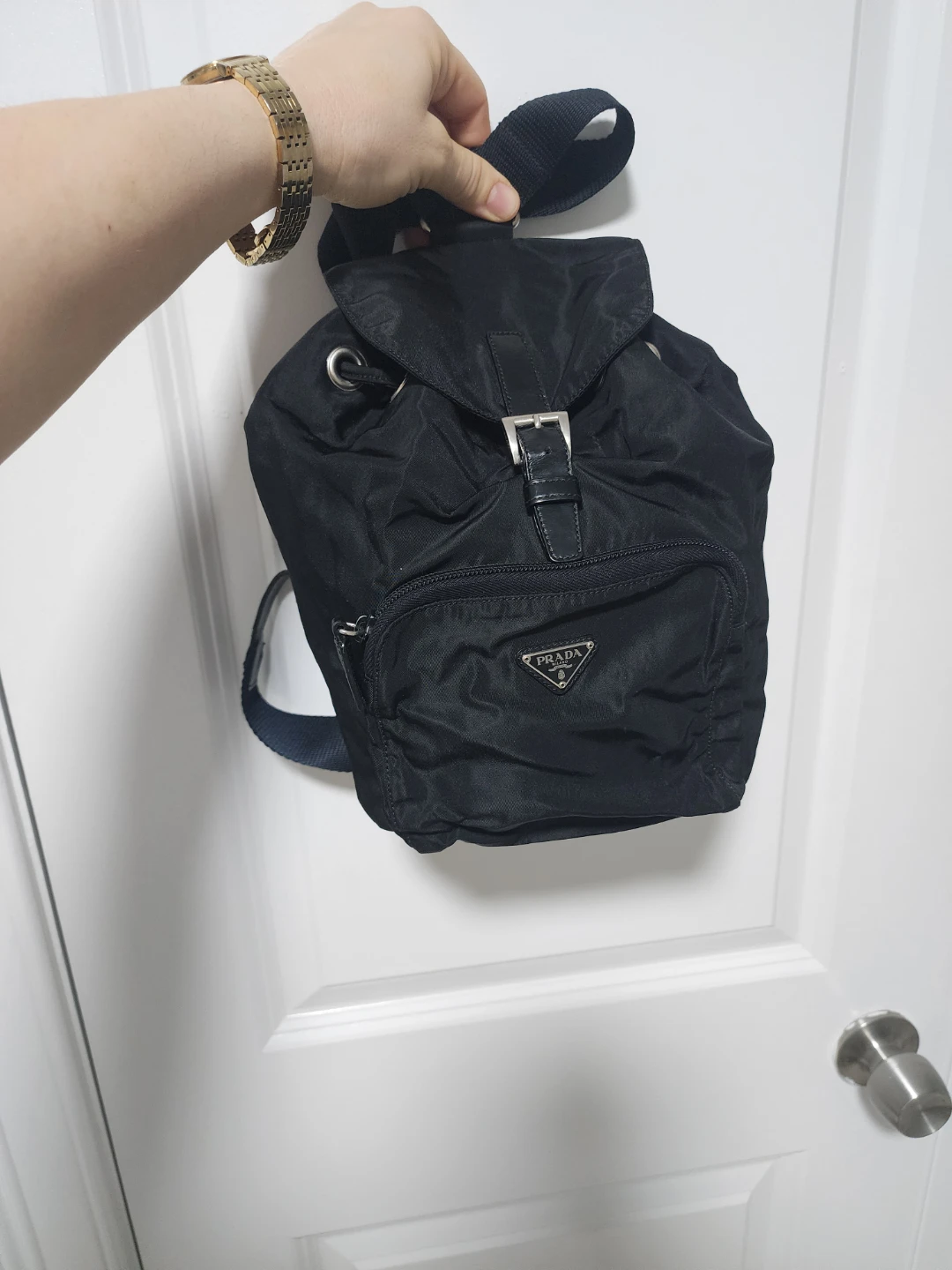 Prada Black Nylon Mini Backpack - photo 2