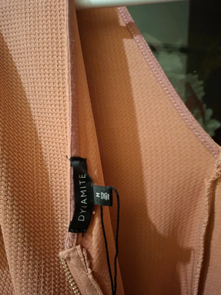 #Cleanout -Dynamite Pink Peplum Blouse - Size M image indicator(3)