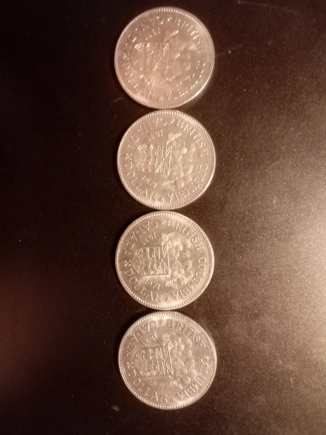 British Columbia Canadian dollar from 1871-1971