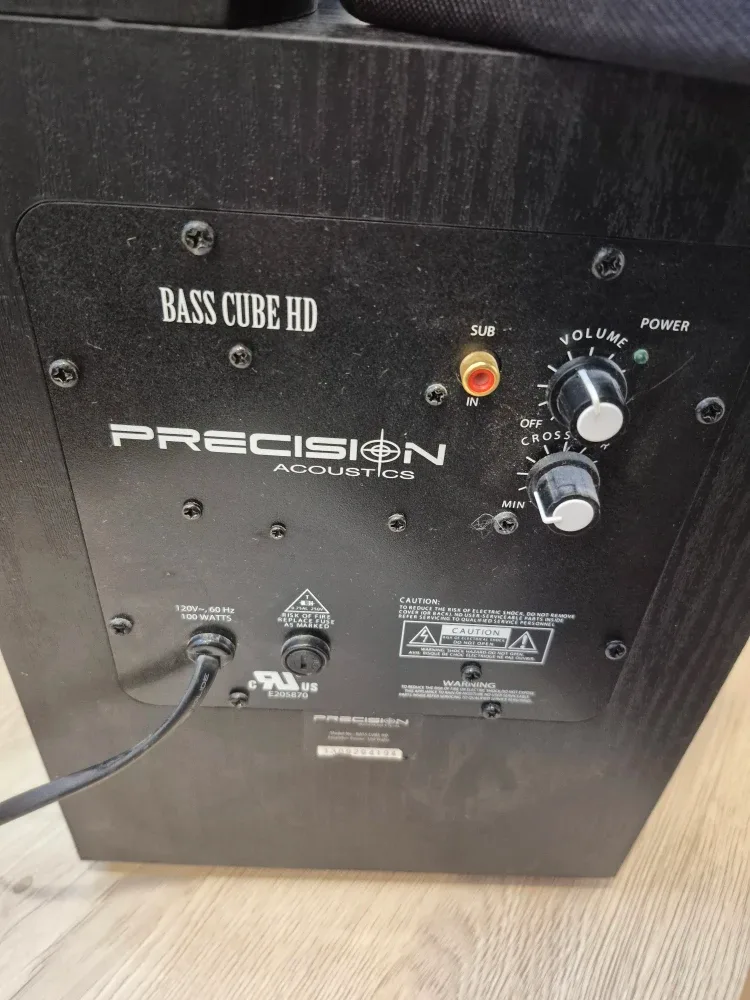 Precision Acoustics Satellite Cube HD Speakers & Bass Cube HD image indicator(3)