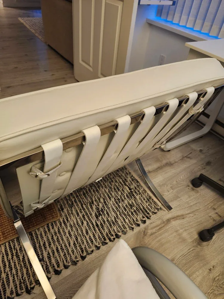 Barcelona Style Chair - Ivory Leather image indicator(4)