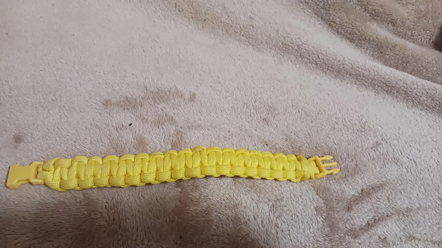 Handmade Yellow Paracord Bracelet