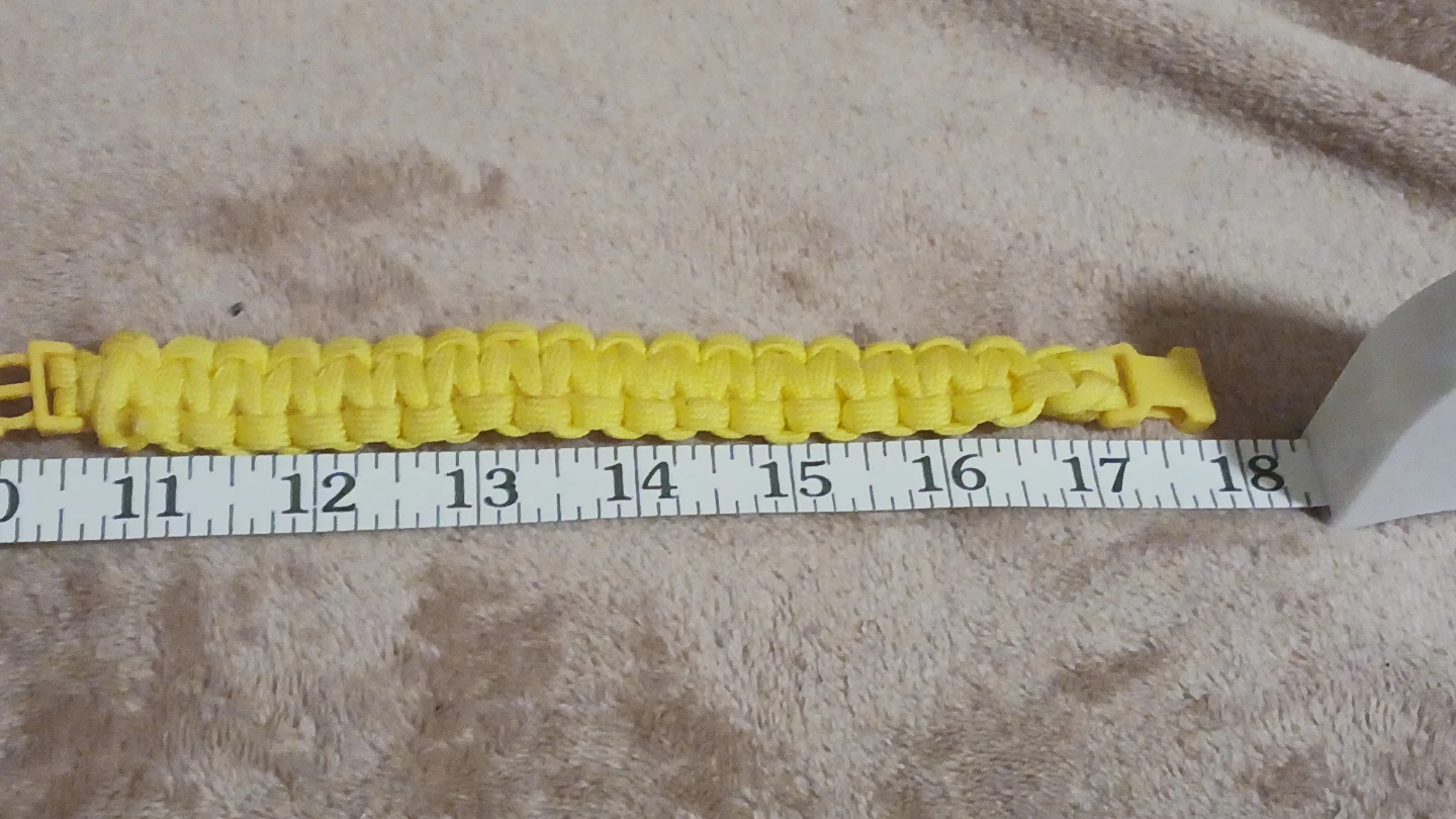 Handmade Yellow Paracord Bracelet - photo 3