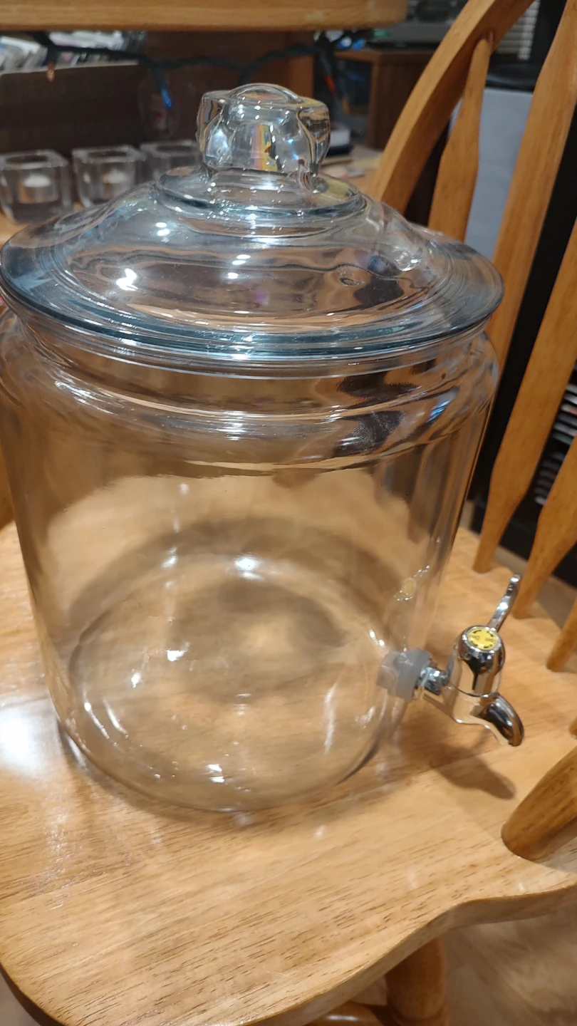 Glass Drink Dispenser with Lid & Spigot - photo 2