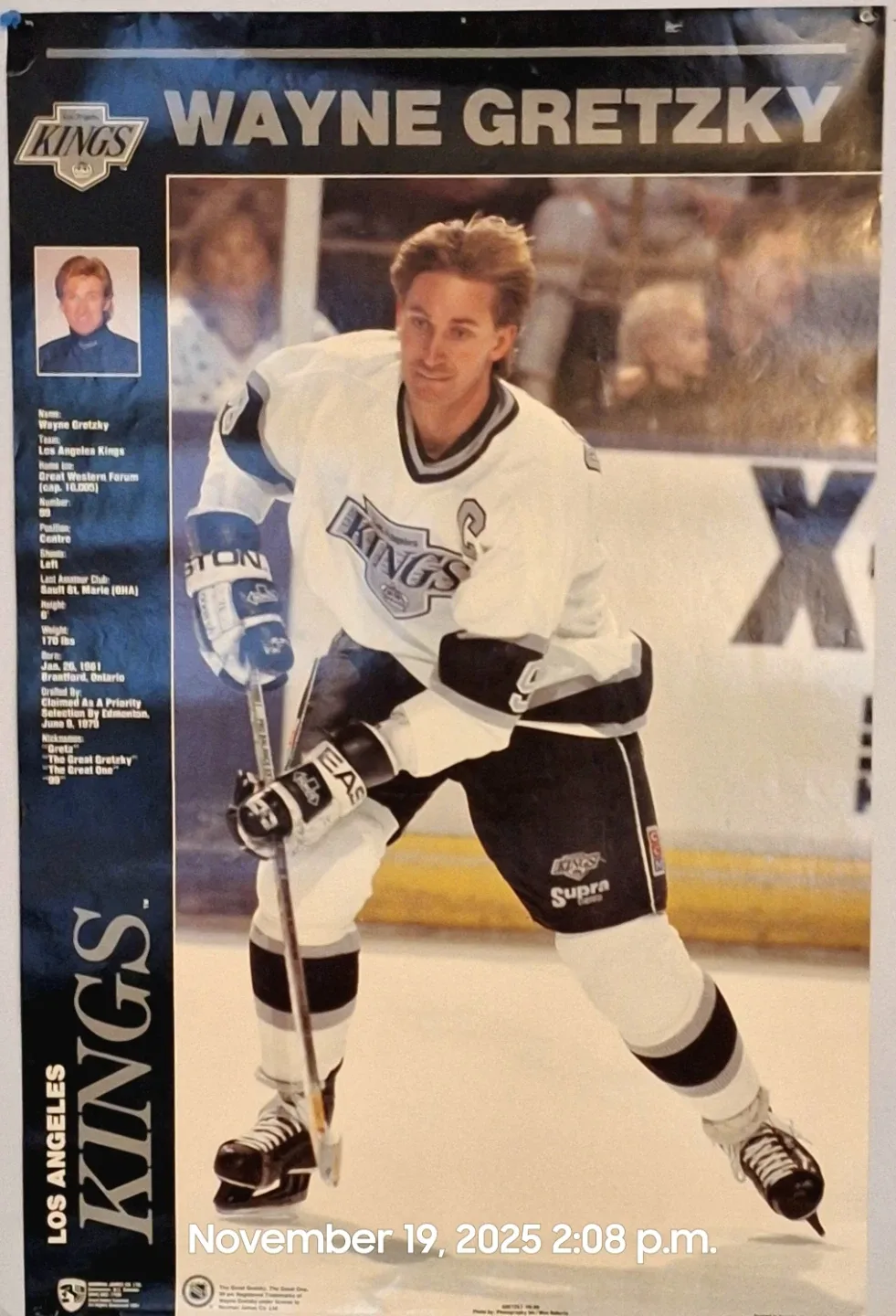 Wayne Gretzky Los Angeles Kings Poster
