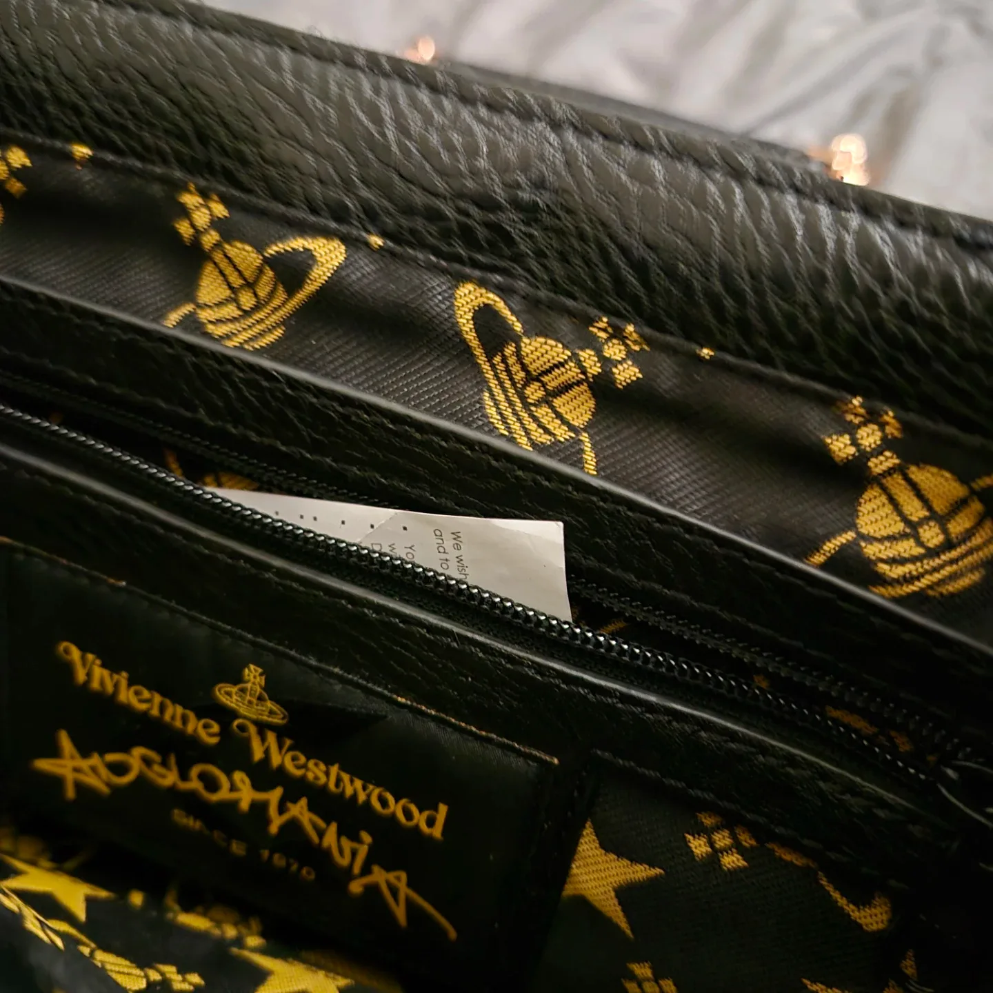 Vivienne Westwood Black Tweed Shoulder Bag #cleanout image indicator(6)