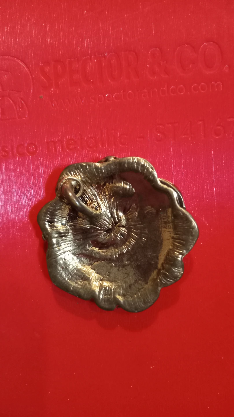 Gold Rose pendant with Rhinestone - photo 3