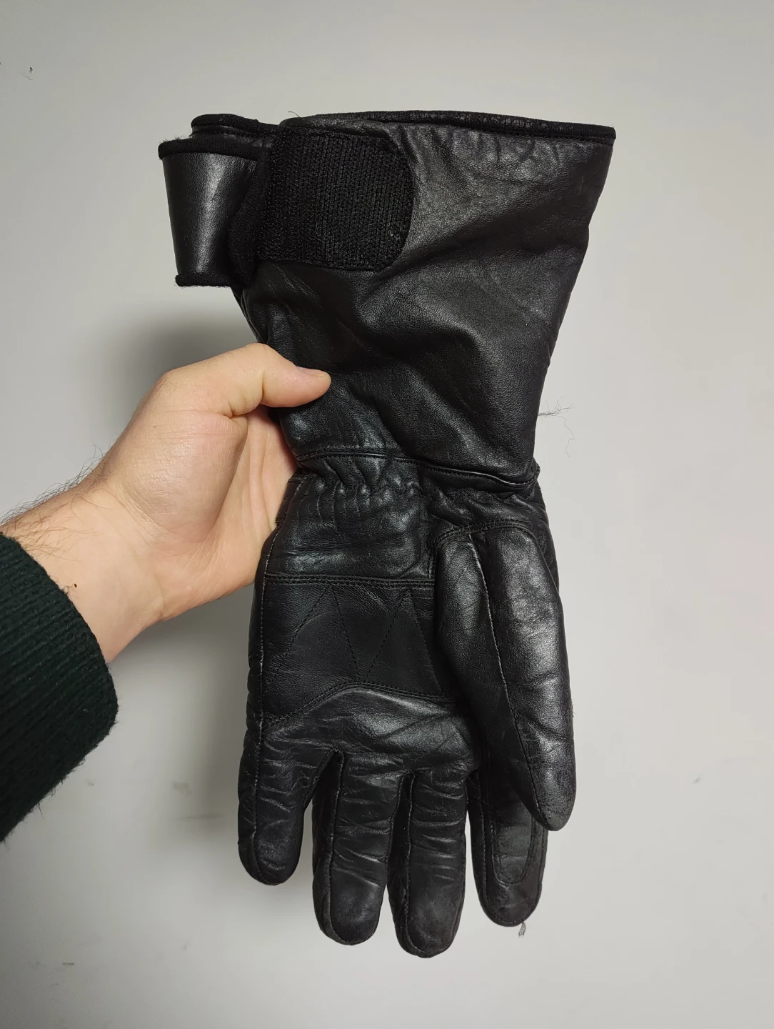 Kevlar Leather Motorcycle Gloves with protection- Large - photo 3