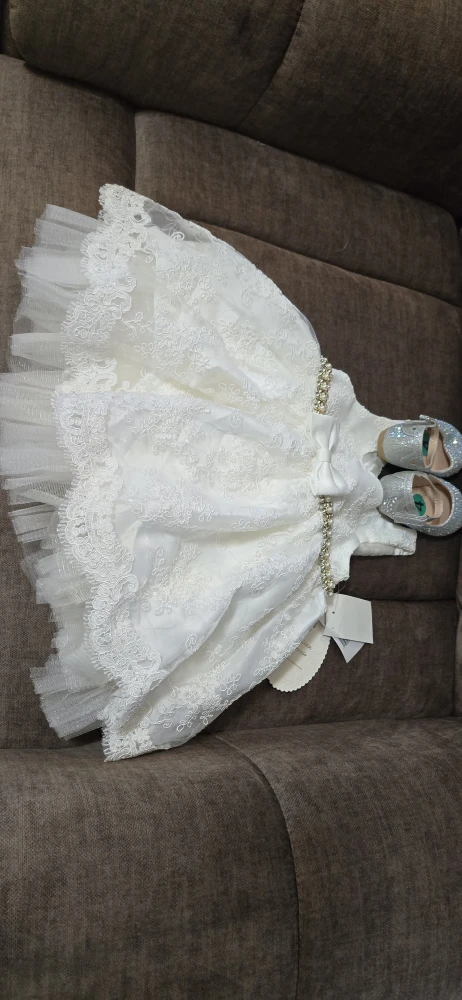 Brand New with tag Elegant Baby Dress & Shoes - Size 4 - photo 2