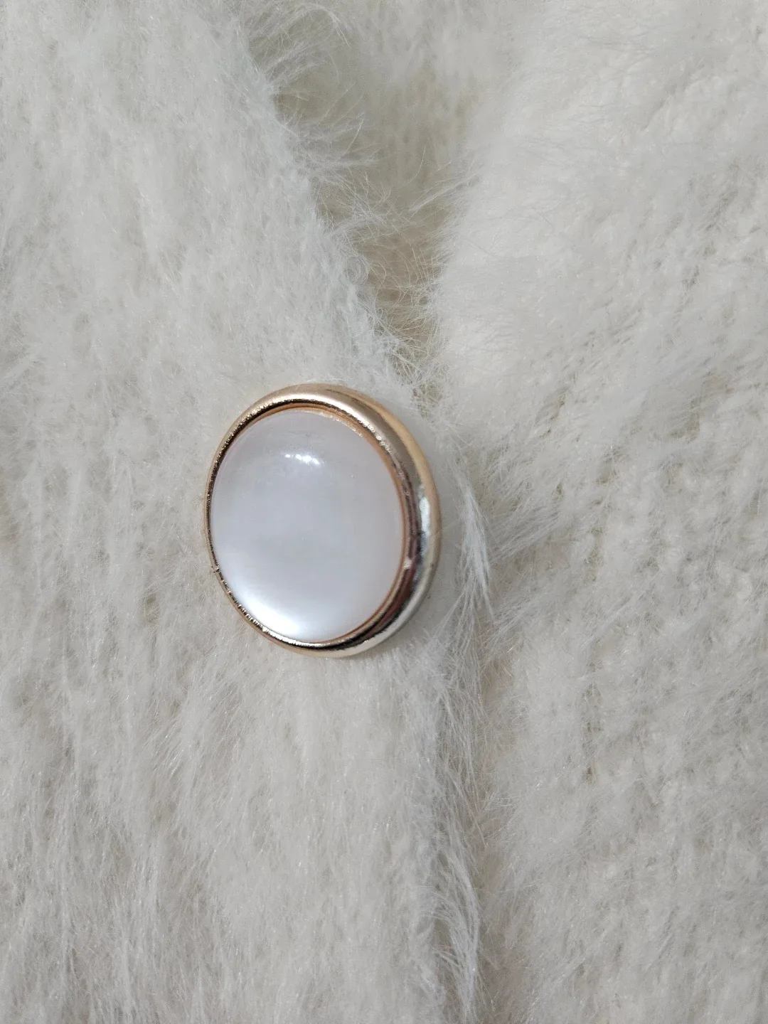 Mohair V Neck Cropped Knit Cardigan - New - Korea - #cleanout image indicator(3)