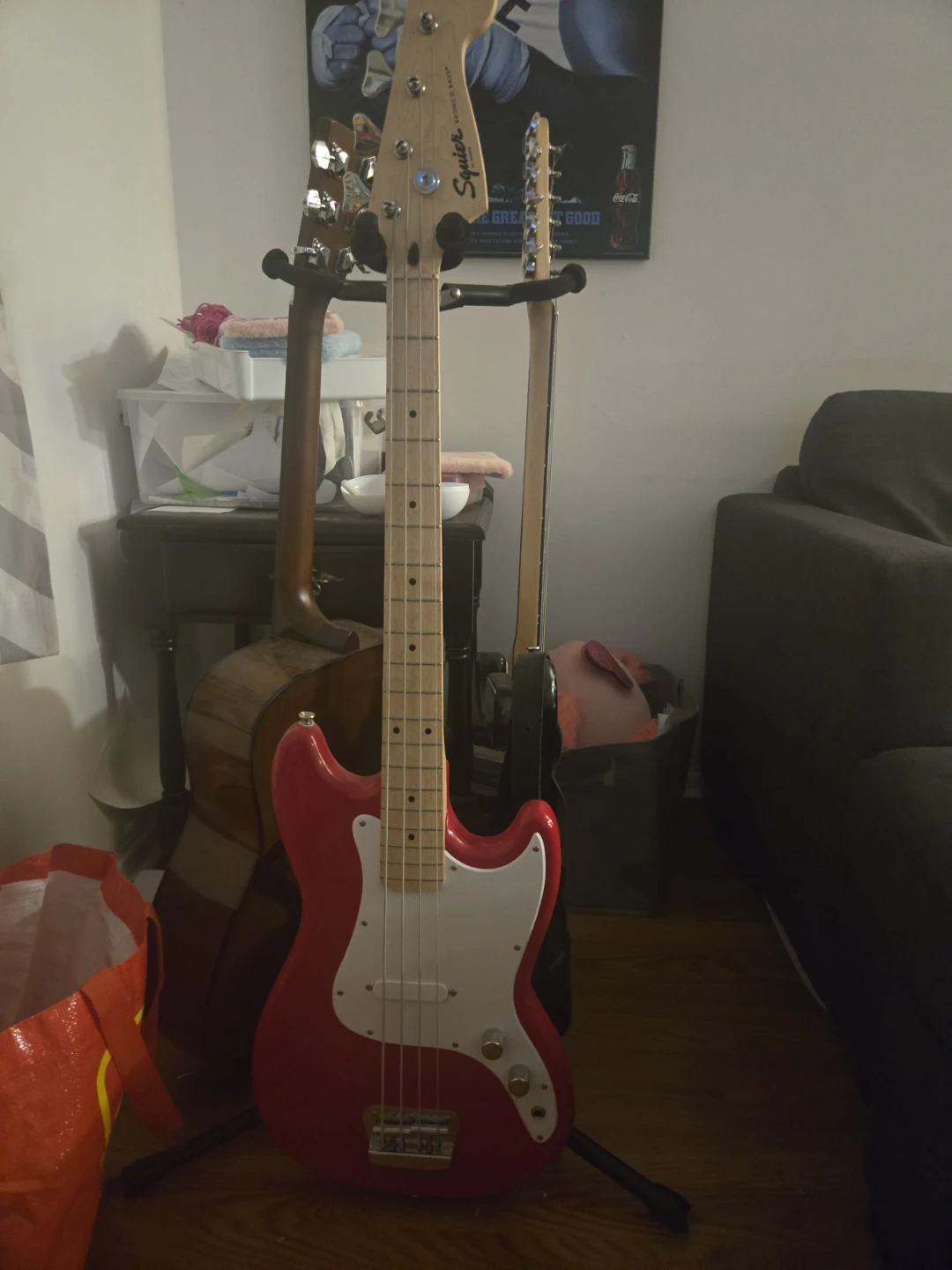 Squier Bass Guitar - Dakota Red