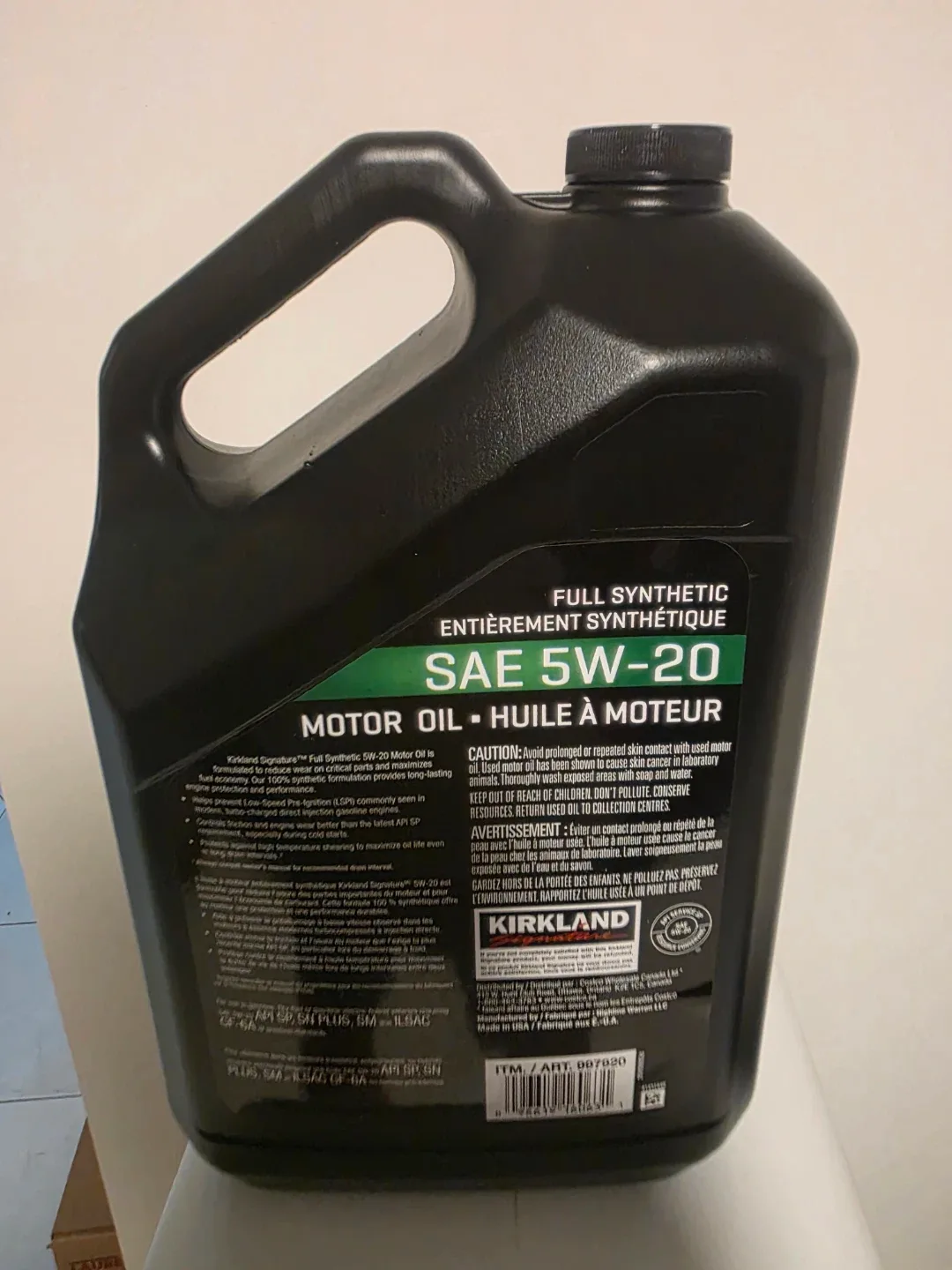Kirkland Signature SAE 5W-20 Motor Oil