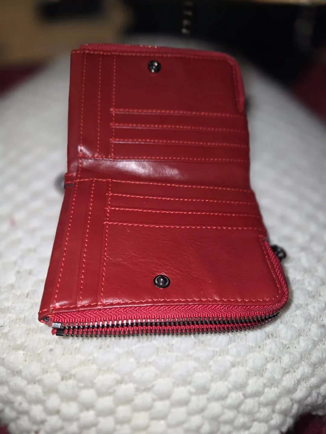 #CleanoutHumerpaul Red Leather Wallet image indicator(3)
