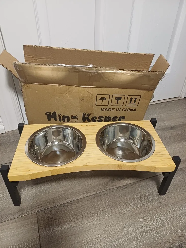 Mini Kesper Elevated Pet Bowls image indicator(9)