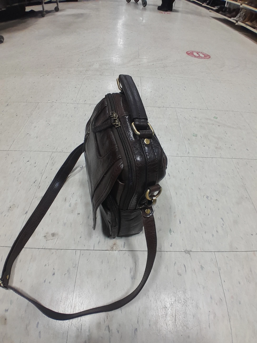 Leather Messenger Bag original Mancini - photo 5