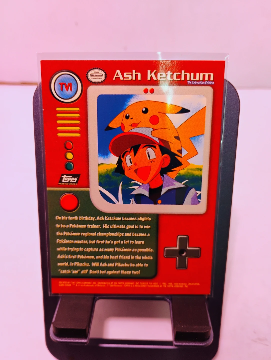 Ash Ketchum Pokemon Topps Card - photo 2