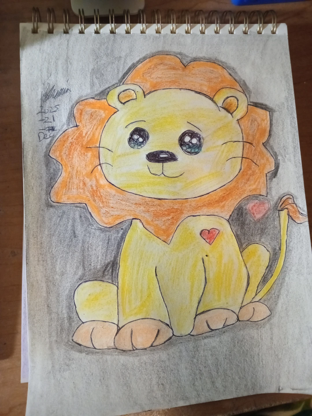 CUTE LION DRAWING ILLUSTRATION BY CUSTOM ARTIST SHERWIN - photo 2