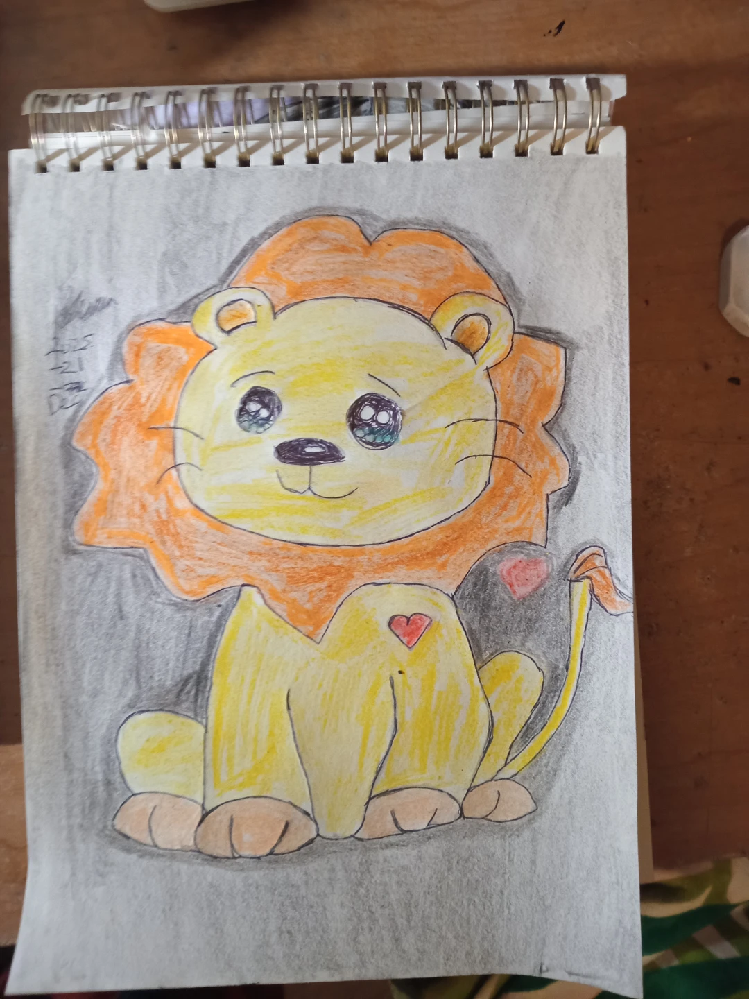 CUTE LION DRAWING ILLUSTRATION BY CUSTOM ARTIST SHERWIN - photo 3