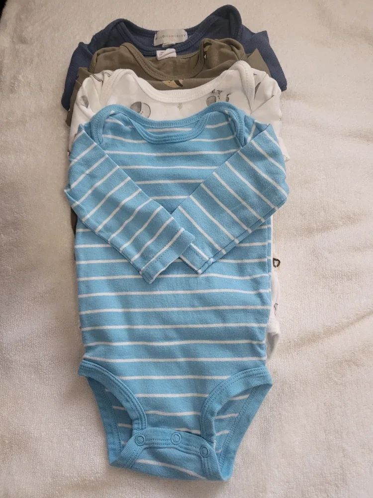 Baby Clothes Bundle - Onesies, Pants, Sleepers - 0-3 Months image indicator(2)