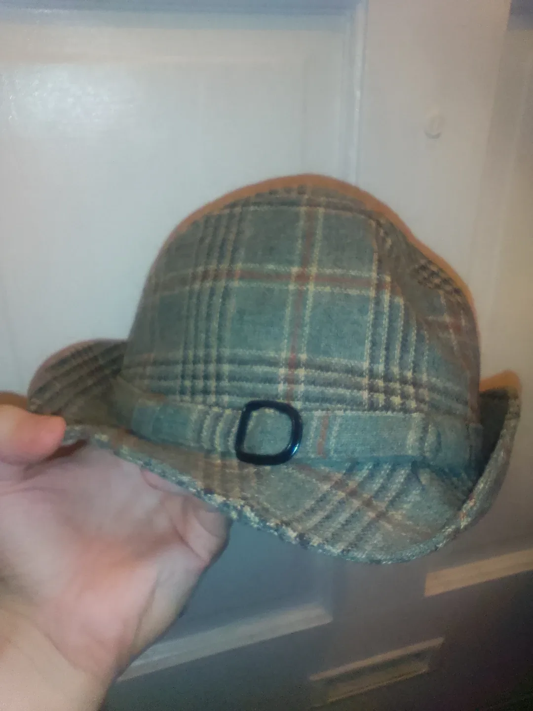 Plaid Fedora Hat #Cleanout