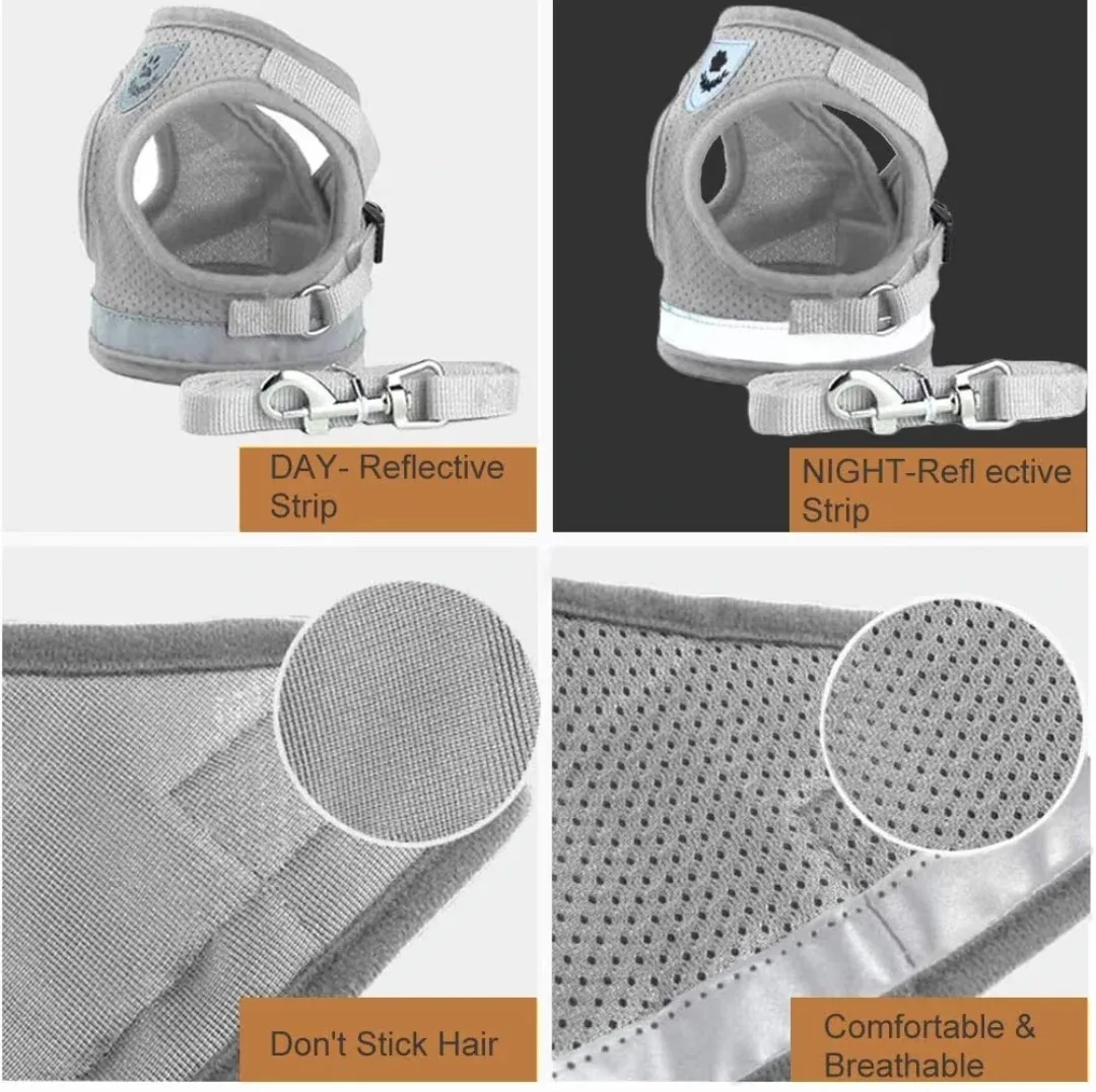 Offers Welcome: Grey Dog or Kitty Harness & Leash (S) #Cleanout image indicator(3)