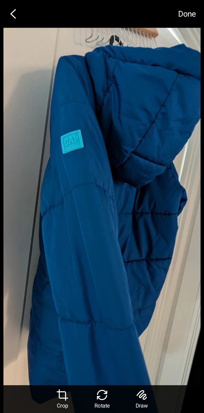 Kids XL GAP Blue Puffer Jacket - photo 4