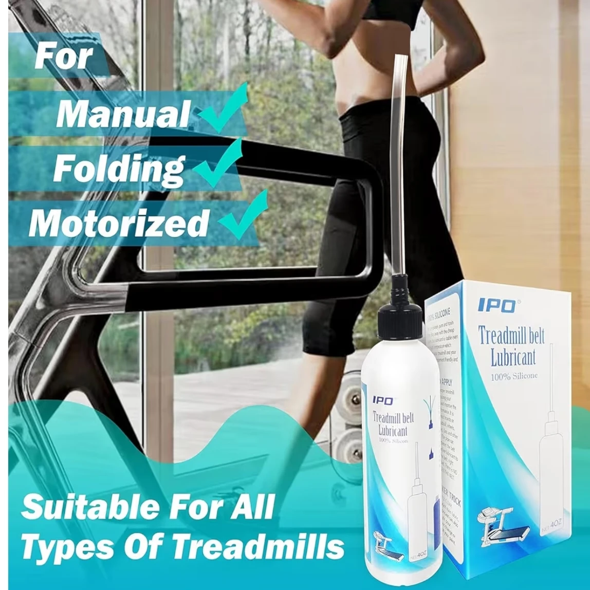IPO Treadmill Belt Lubricant - 100% Silicone - photo 3
