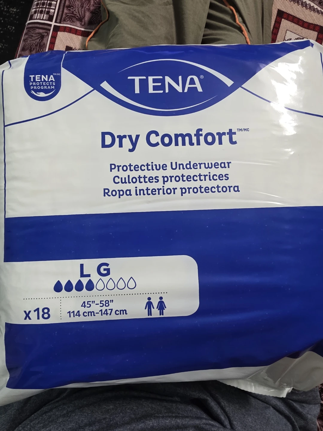 TENA Dry Comfort Protective Underwear - Size L